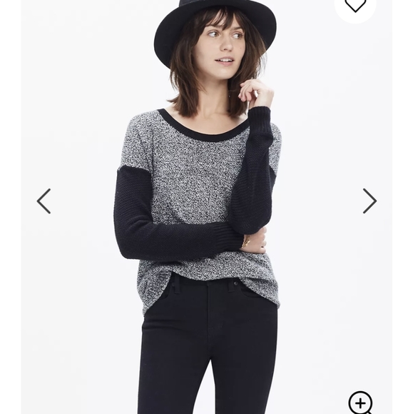 Madewell Sweaters - Madewell chronicle texture pullover sweater black